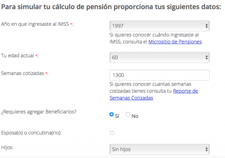 ¿Cómo calcular mi pensión?